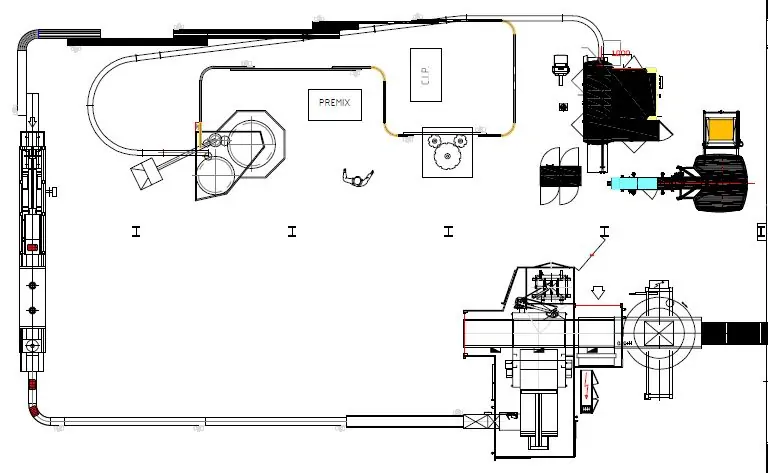 Linea di imbottigliamento PET Parmatec Usata